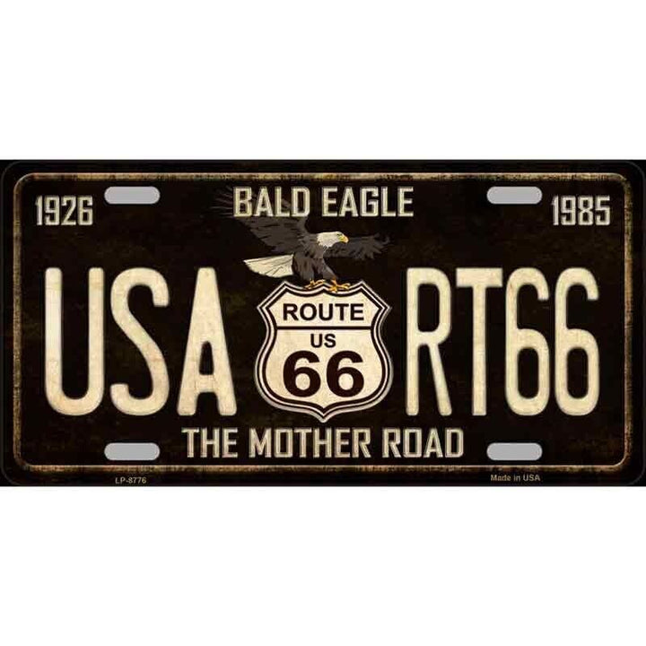 Route 66 Bald Eagle The Mother Road Metal Novelty License Plate eBay Motors:Parts & Accessories:Car & Truck Parts & Accessories:Exterior Parts & Accessories:License Plates & Frames Unbranded   