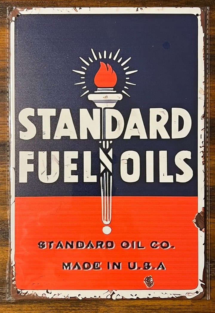 Standard Fuel Oils Vintage Novelty Metal Sign 12" x 8" Wall Art Home & Garden:Home Décor:Plaques & Signs Cozy Home Treasures   