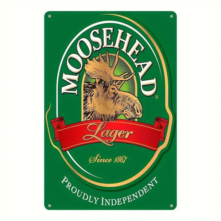 Moosehead Lager Beer Since 1867 Novelty Metal Sign 12" x 8" Wall Art Home & Garden:Home Décor:Plaques & Signs Cozy Home Treasures   