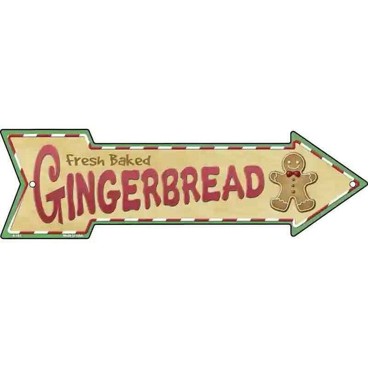 Fresh Baked Gingerbread Novelty Metal Arrow Sign 17" x 5" NEW! Home & Garden:Home Décor:Plaques & Signs Unbranded   