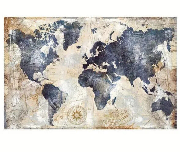 Vintage World Map Canvas Art Print 16" x 24" NEW! Home & Garden:Home Décor:Posters & Prints Classic Print Gallery   