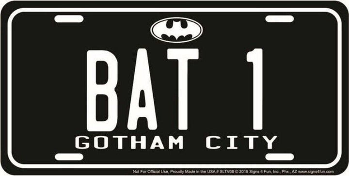 Bat 1 Gotham City Novelty Metal Embossed License Plate 6" x 12" eBay Motors:Parts & Accessories:Car & Truck Parts & Accessories:Exterior Parts & Accessories:License Plates & Frames Hangtime   