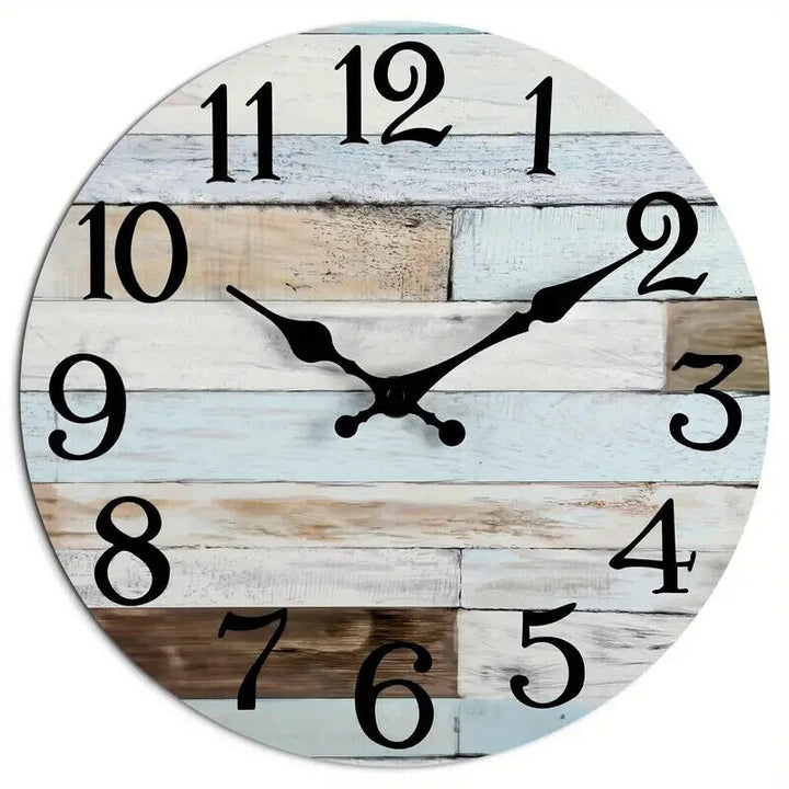 12 Inch Nautical Wood-Style Wall Clock For Home or Office Silent Operation NEW! Home & Garden:Home Décor:Clocks:Wall Clocks Cozy Home Treasures   