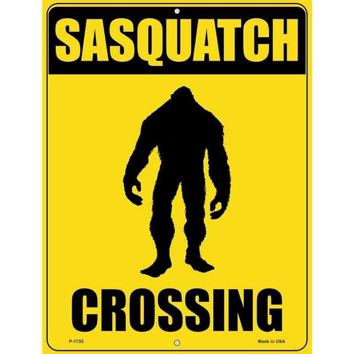 Sasquatch Crossing Novelty Parking Sign Home & Garden:Home Décor:Plaques & Signs Unbranded   