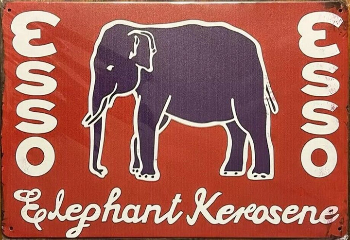 Esso Elephant Kerosene Vintage Novelty Metal Sign 12" x 8" Wall Art Home & Garden:Home Décor:Plaques & Signs Cozy Home Treasures   