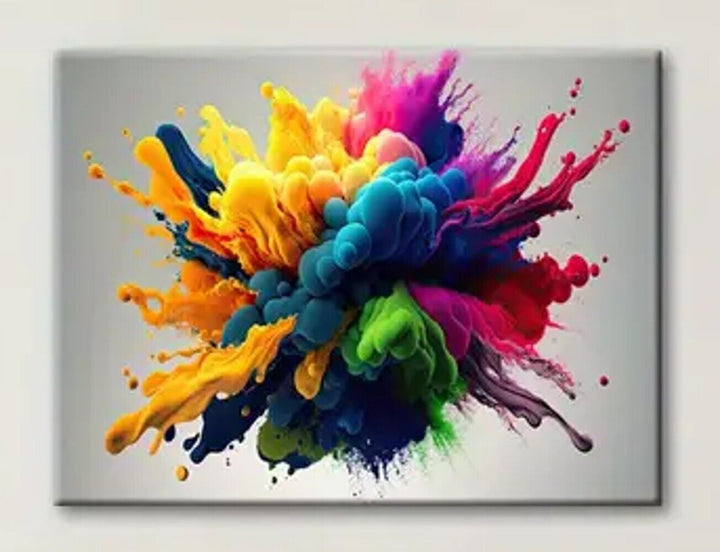 Color Explosion Artistic Canvas Print Framed 12" x 16" Wall Art Home & Garden:Home Décor:Posters & Prints Unbranded   