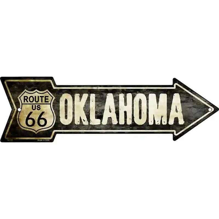 Vintage Route 66 Oklahoma 5" x 17" Novelty Metal Arrow Sign Home & Garden:Home Décor:Plaques & Signs Unbranded   