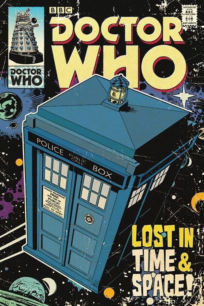 Doctor Who Lost In Time And Space Poster 24" x 36" New! Art:Art Posters Cozy Home Treasures   