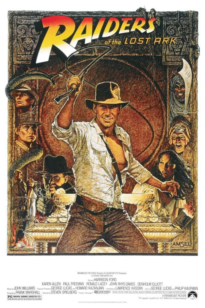 Raiders Of The Lost Arc Harrison Ford Movie Poster 24" x 36" Art:Art Posters Cozy Home Treasures   