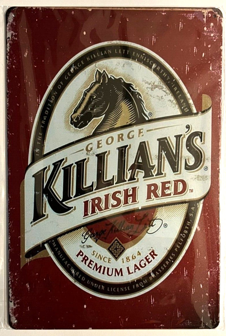 Killian's Irish Red Premium Lager Beer Novelty Metal Sign 12" x 8" NEW! Home & Garden:Home Décor:Plaques & Signs Cozy Home Treasures   