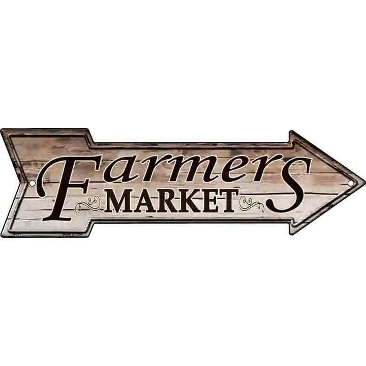 Farmer's Market Novelty Metal Arrow Sign 17" x 5" NEW! Home & Garden:Home Décor:Plaques & Signs Unbranded   