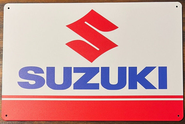 Suzuki Novelty Metal Sign 12" x 8" NEW! Home & Garden:Home Décor:Plaques & Signs Cozy Home Treasures   