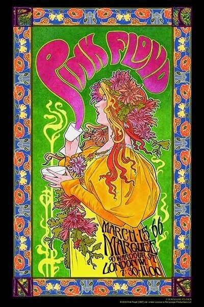 Pink Floyd Tea Time Poster 24" x 36" New! Art:Art Posters Cozy Home Treasures   