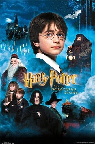 Harry Potter and the Sorcerer's Stone Movie Poster 22.375" x 34" NEW! Home & Garden:Home Décor:Posters & Prints Trends   