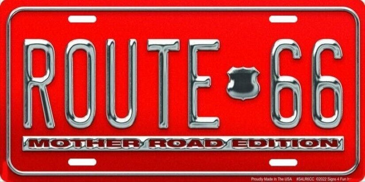 Route 66 Mother Road Edition Novelty License Plate 6" x 12" eBay Motors:Parts & Accessories:Car & Truck Parts & Accessories:Exterior Parts & Accessories:License Plates & Frames Hangtime   