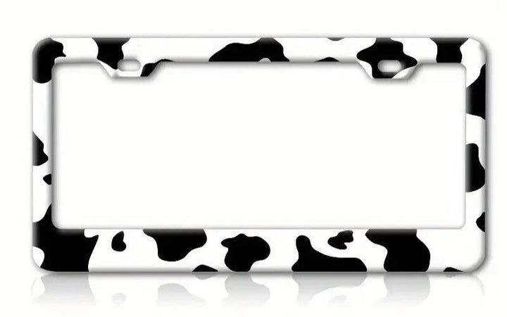 Black And White Cow Print Metal License Plate Frame eBay Motors:Parts & Accessories:Car & Truck Parts & Accessories:Exterior Parts & Accessories:License Plates & Frames Unbranded   