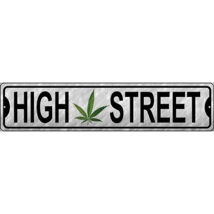 High Street Metal Street Sign 18" x 4" New! Home & Garden:Home Décor:Plaques & Signs Unbranded   