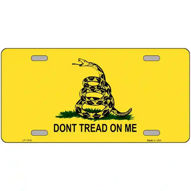 Don't Tread On Me Novelty Metal License Plate eBay Motors:Parts & Accessories:Car & Truck Parts & Accessories:Exterior Parts & Accessories:License Plates & Frames Unbranded   