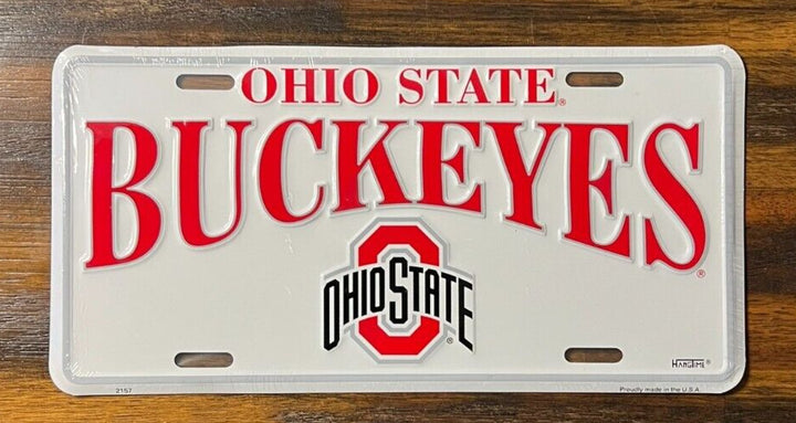 Ohio State Buckeyes Collegiate Licensed Novelty License Plate 6" x 12" eBay Motors:Parts & Accessories:Car & Truck Parts & Accessories:Exterior Parts & Accessories:License Plates & Frames Hangtime   