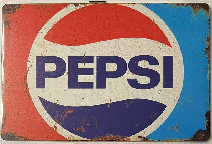 Pepsi-Cola Pepsi Classic Logo Vintage Novelty Metal Sign 12" x 8" Wall Art Home & Garden:Home Décor:Plaques & Signs Cozy Home Treasures   