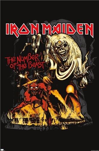 Iron Maiden The Number Of The Beast Poster 22.375" x 34" NEW! Home & Garden:Home Décor:Posters & Prints Trends   