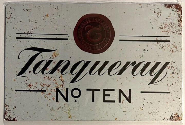 Tanqueray No. Ten Gin Novelty Metal Sign 12" x 8" NEW! Home & Garden:Home Décor:Plaques & Signs Cozy Home Treasures   