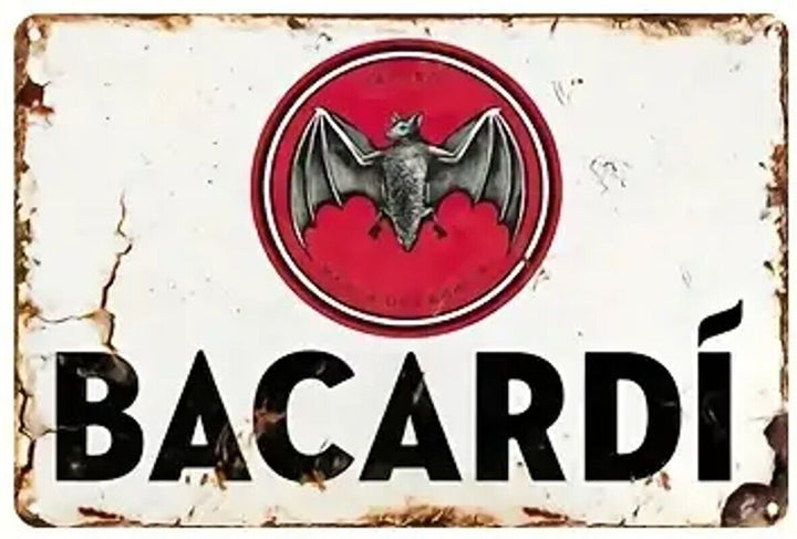 Bacardi Novelty Metal Sign 12" x 8" NEW! Home & Garden:Home Décor:Plaques & Signs Cozy Home Treasures   