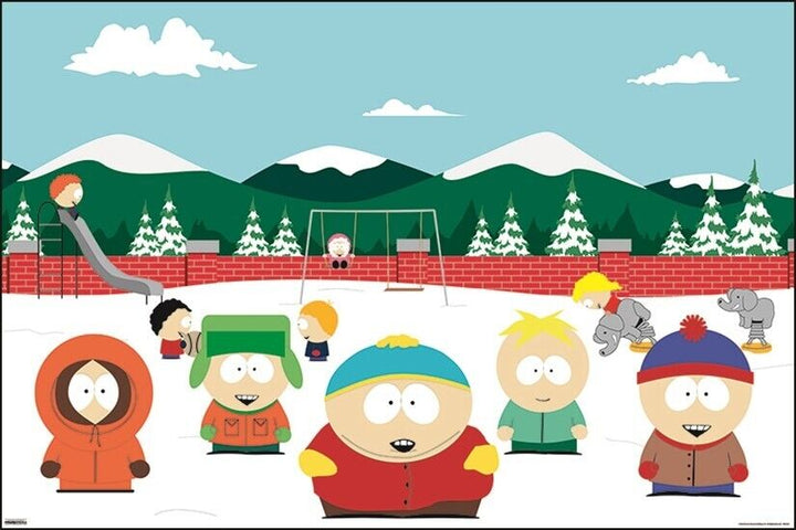 South Park Playground Poster 24" x 36" New! Art:Art Posters Cozy Home Treasures   