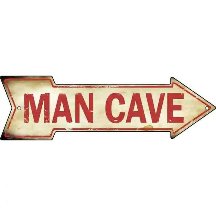 Man Cave Novelty Metal Arrow Sign 17" x 5" NEW! Home & Garden:Home Décor:Plaques & Signs Unbranded   