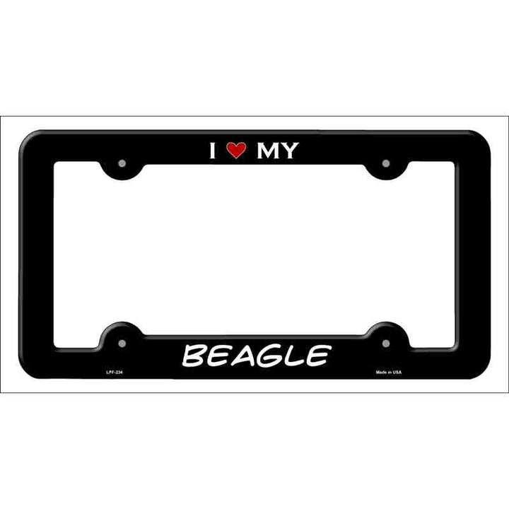 I Love My Beagle Metal License Plate Frame eBay Motors:Parts & Accessories:Car & Truck Parts & Accessories:Exterior Parts & Accessories:License Plates & Frames Unbranded   