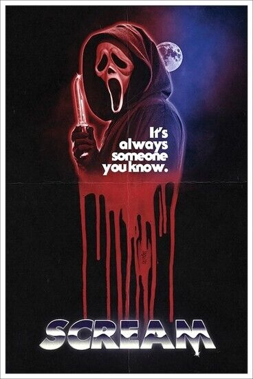 Scream "It's Always Someone You Know" Movie Poster 24" x 36" New! Art:Art Posters Cozy Home Treasures   