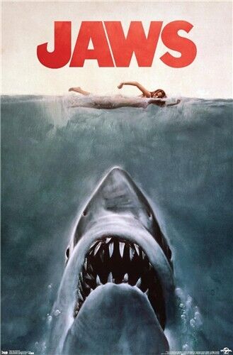 Jaws Movie Poster 22.375" x 34" NEW! Home & Garden:Home Décor:Posters & Prints Trends   