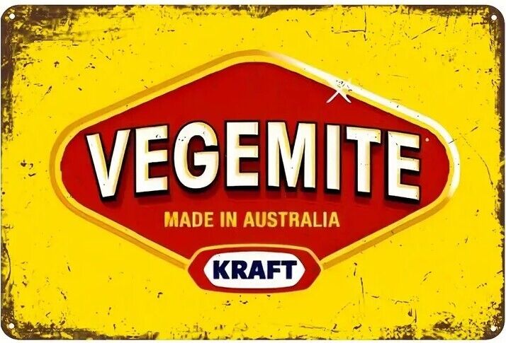 Kraft Vegemite Made In Australia Novelty Metal Sign 12" x 8" Wall Art Home & Garden:Home Décor:Plaques & Signs Cozy Home Treasures   