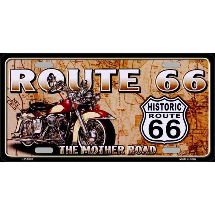 Route 66 The Mother Road Metal Novelty License Plate eBay Motors:Parts & Accessories:Car & Truck Parts & Accessories:Exterior Parts & Accessories:License Plates & Frames Unbranded   