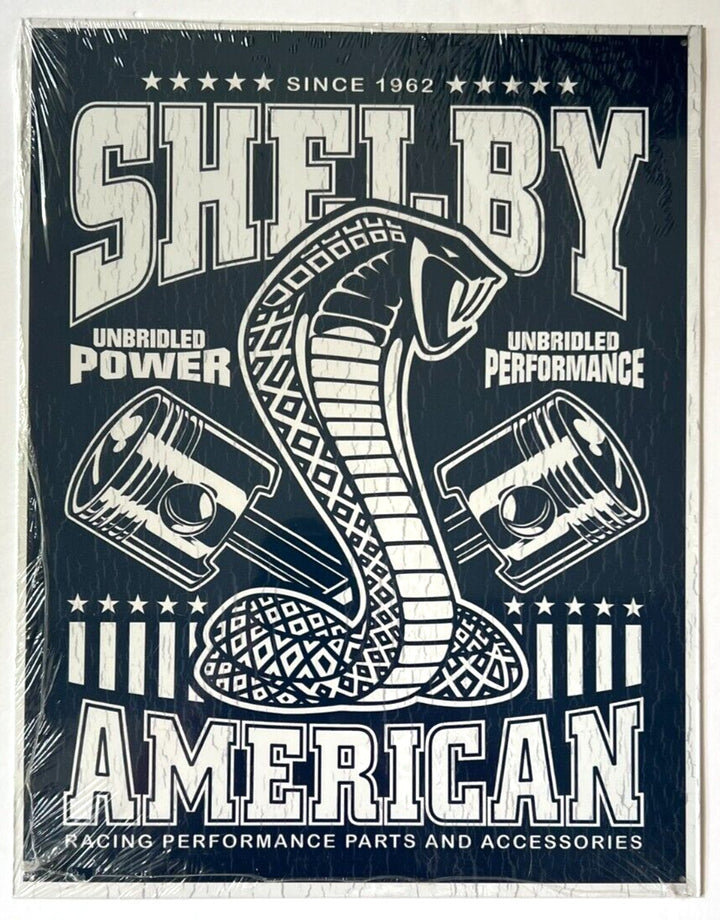 Shelby American Cobra Since 1962 Licensed Vintage Novelty Sign 16" x 12.5" NEW! Collectibles:Advertising:Automobiles:American:Ford Cozy Home Treasures   