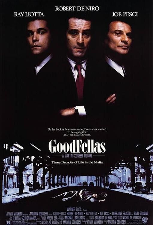 Goodfellas Movie Poster 24" x 36" New! Home & Garden:Home Décor:Posters & Prints Cozy Home Treasures   