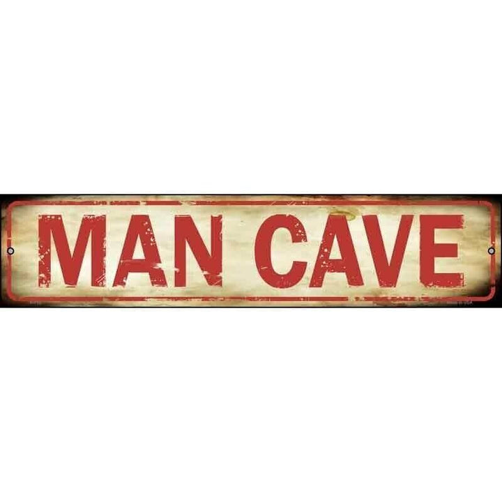 Man Cave Novelty Metal Street Sign 18" x 4" New! Home & Garden:Home Décor:Plaques & Signs Unbranded   