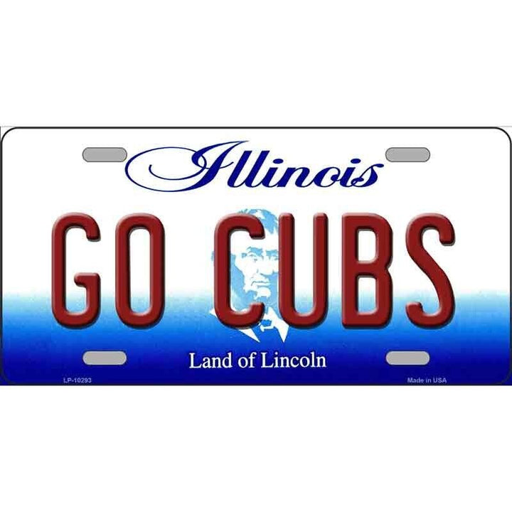 Go Cubs Illinois Novelty Metal 6" x 12" License Plate NEW! eBay Motors:Parts & Accessories:Car & Truck Parts & Accessories:Exterior Parts & Accessories:License Plates & Frames Cozy Home Treasures   