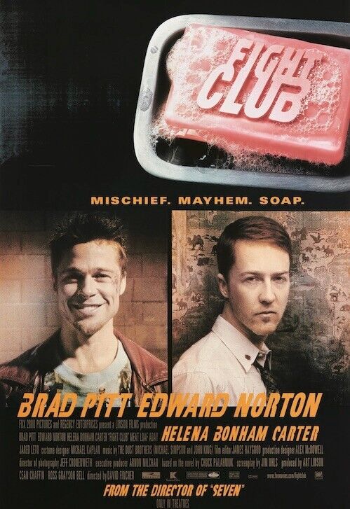 Fight Club Brad Pitt Edward Norton Movie Poster 24" x 36" New! Art:Art Posters Cozy Home Treasures   