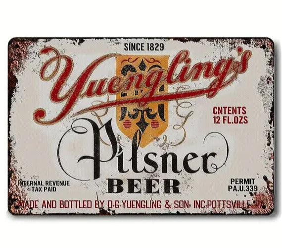 Yuengling's Pilsner Beer Vintage Novelty Metal Sign 12" x 8" Wall Art Home & Garden:Home Décor:Plaques & Signs Cozy Home Treasures   