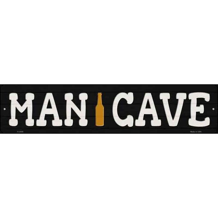 Man Cave Novelty Metal Street Sign Beer Bottle 18" x 4" NEW! Home & Garden:Home Décor:Plaques & Signs Unbranded   