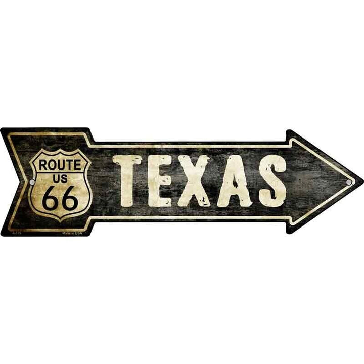 Vintage Route 66 Texas 5" x 17" Novelty Metal Arrow Sign Home & Garden:Home Décor:Plaques & Signs Unbranded   