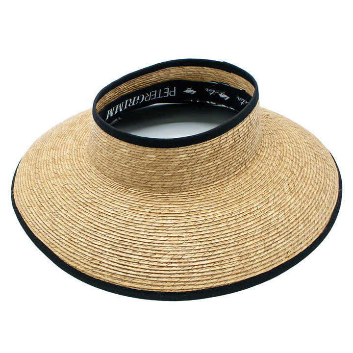 Coco Palms Straw Wrap Around Visor Resort Adjustable Hat  Doba Default  