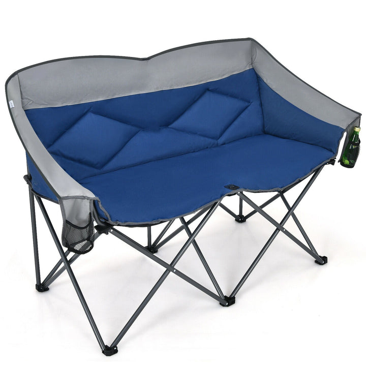 Folding Camping Chair with Bags and Padded Backrest  Doba   