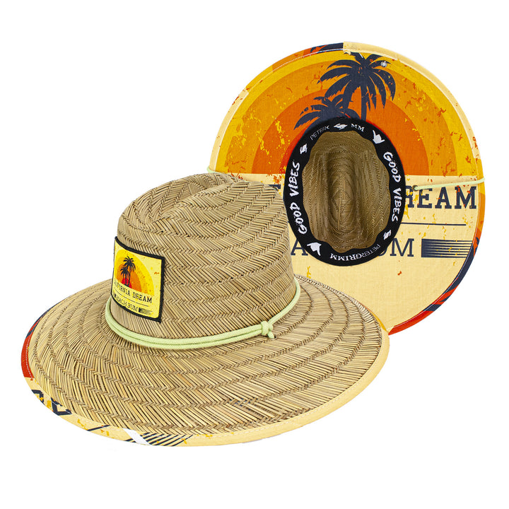 Beach Bum Straw Lifeguard Hat  Doba Default  