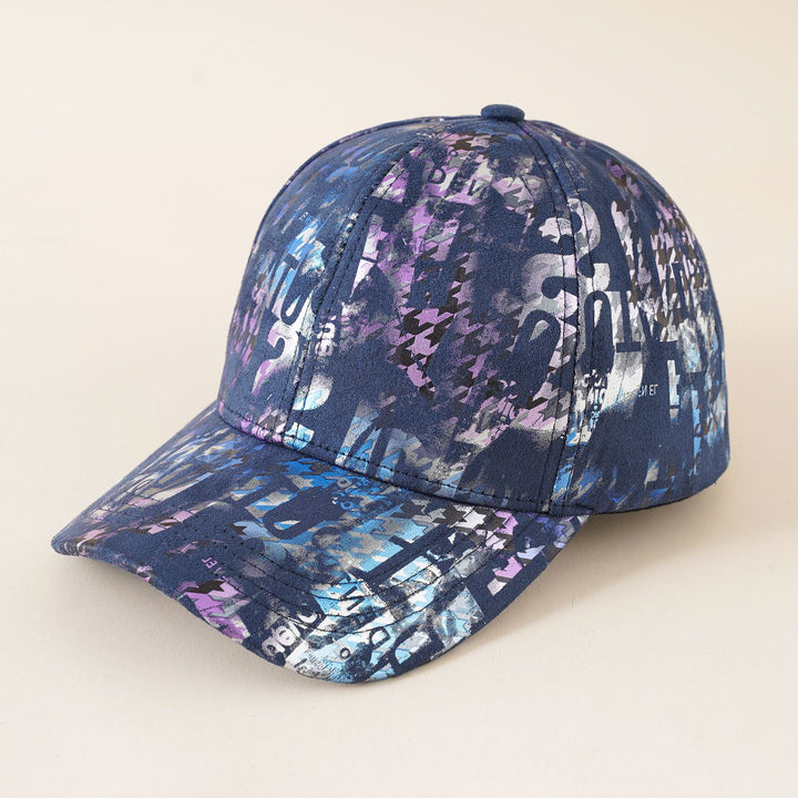 New sunshade anti-squatting cap baseball cap men's and women's Korean new hat women's random color printing baseball cap fashion trend  Doba Blue  