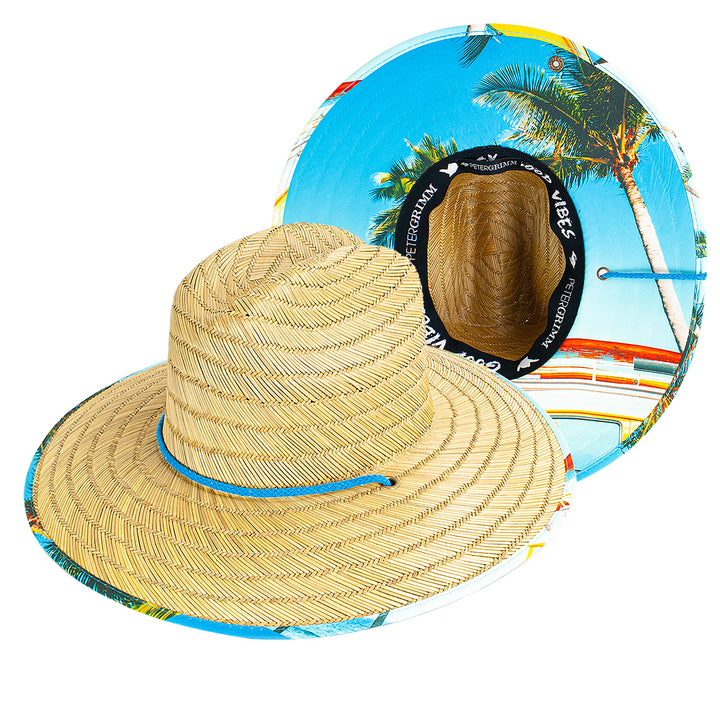 Off Coast Rye Straw Lifeguard Hat  Doba Default  