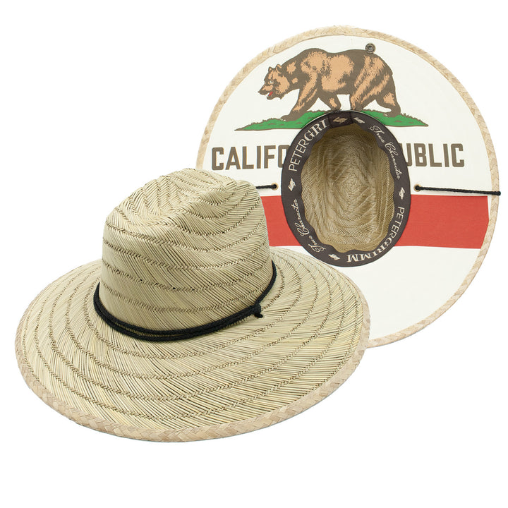 California Flag Straw Lifeguard Hat  Doba Default  