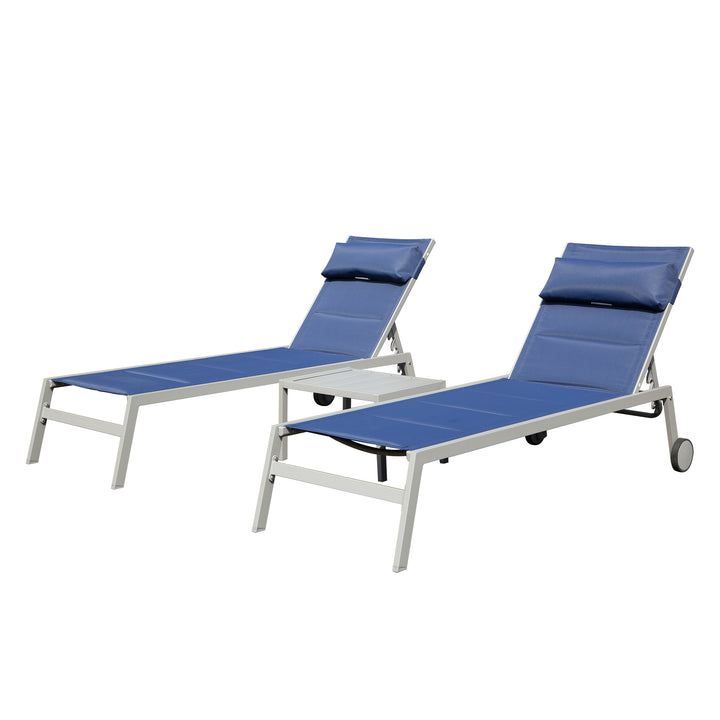 Outdoor Patio Chaise Lounge Set of 3  Doba as Pic  