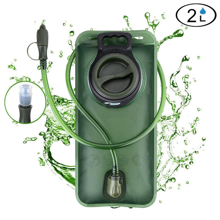 Cycling Backpack Water Bag 2l Water Bag Suction Nozzle Outdoor Sports Water Bladder Mountaineering Camping Eva Folding Water Bag  Doba VBT5-00  